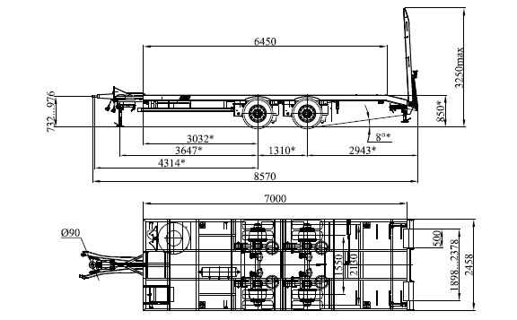 Прицеп-платформа 8358-010-04 ПЗ грузоподъемностью 14 тонн