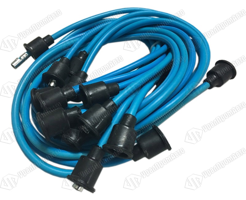 130-3707078-01 Ком-т проводов высоковольтных ЗИЛ-130, ГАЗ-53 (силикон, синий)