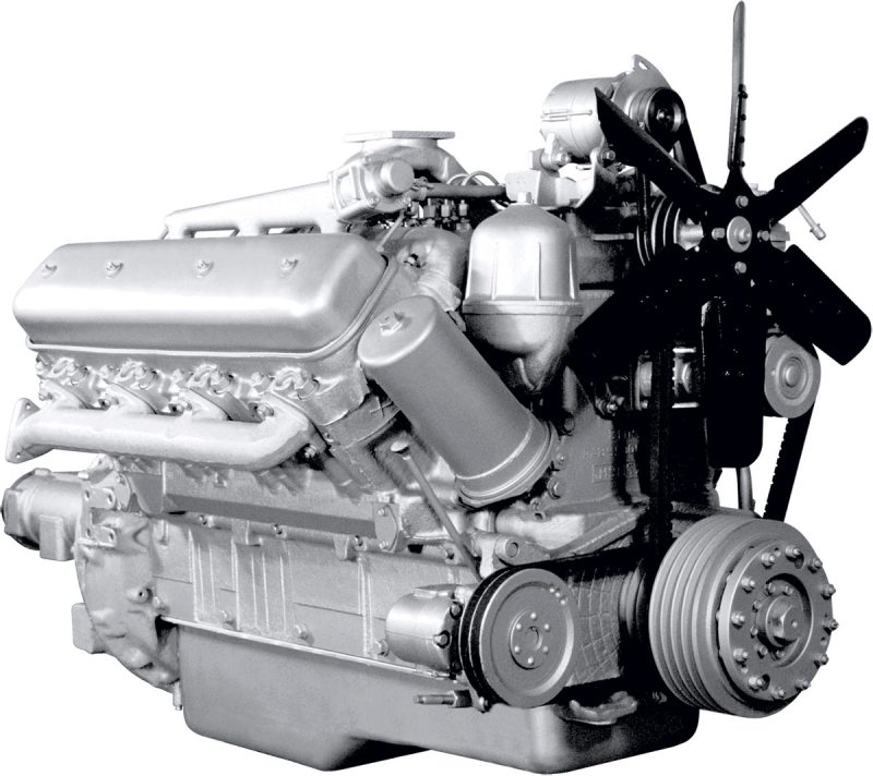 238М2-1000186 Двигатель ЯМЗ-238М2-0 Судовые двигатели без КПП и СЦ (ТЦРД)