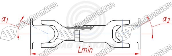 121-2202011-А Вал карданный ЗИЛ (4 отв.) L=393+44мм (ОАО Белкард)